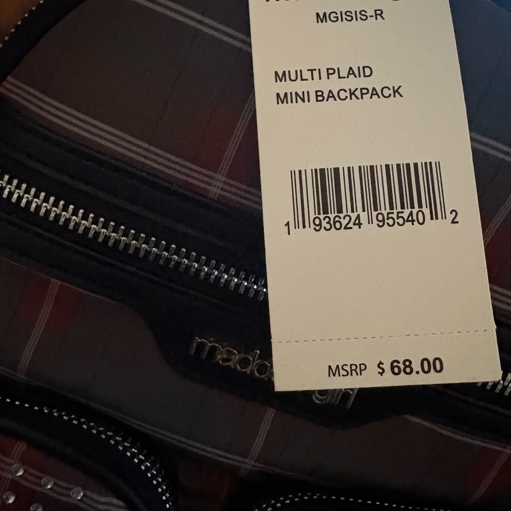 Madden Girl Black and Brown Studded‎ Backpack